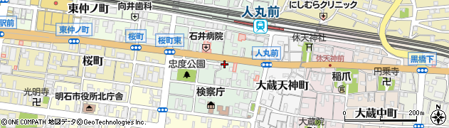 兵庫県明石市天文町周辺の地図