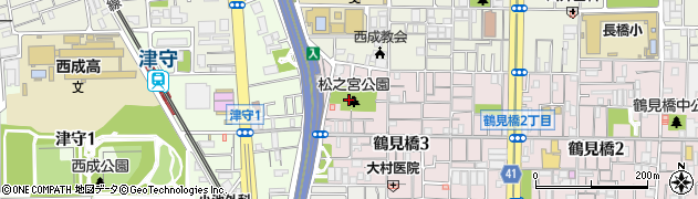 松之宮公園周辺の地図