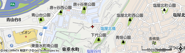 兵庫県神戸市垂水区下畑町（鳥ケ蔵山）周辺の地図