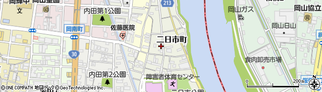 岡山県岡山市北区二日市町261周辺の地図