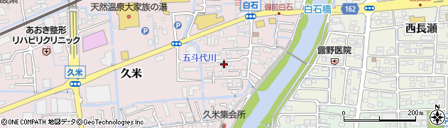 岡山県岡山市北区久米345周辺の地図