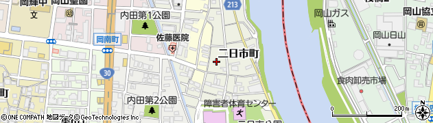 岡山県岡山市北区二日市町250周辺の地図