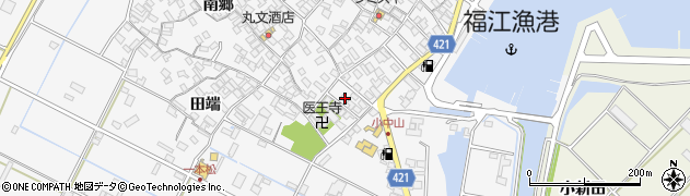 愛知県田原市小中山町南郷35周辺の地図