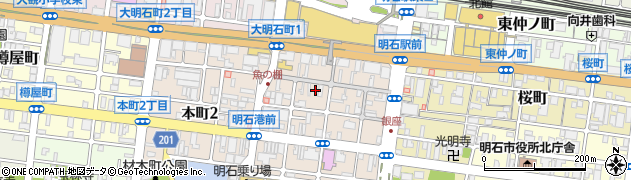 大衆酒場 甚べぇ 明石駅前店周辺の地図