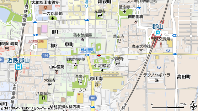 〒639-1142 奈良県大和郡山市矢田町通の地図