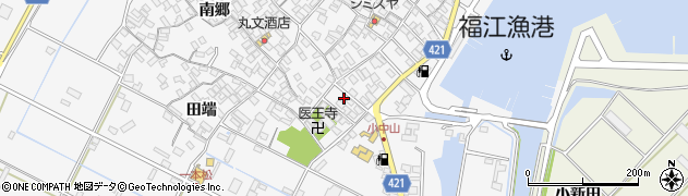 愛知県田原市小中山町南郷27周辺の地図