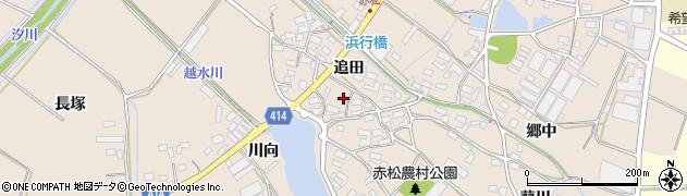 愛知県田原市西神戸町追田19周辺の地図