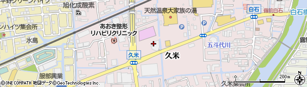 岡山県岡山市北区久米246周辺の地図