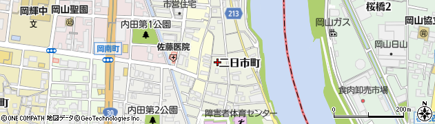 岡山県岡山市北区二日市町265周辺の地図