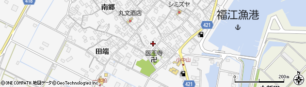 愛知県田原市小中山町南郷41周辺の地図