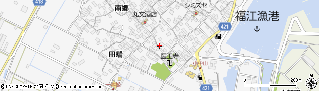 愛知県田原市小中山町南郷46周辺の地図