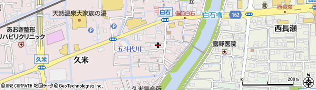 岡山県岡山市北区久米355周辺の地図