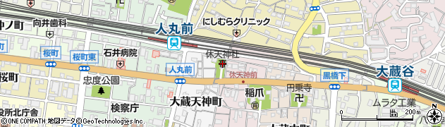 休天神社周辺の地図