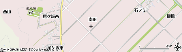 愛知県田原市野田町南田周辺の地図