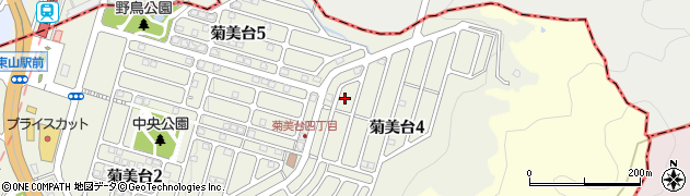 菊美台四季彩公園周辺の地図