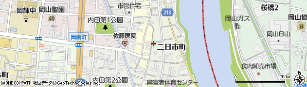 岡山県岡山市北区二日市町266周辺の地図