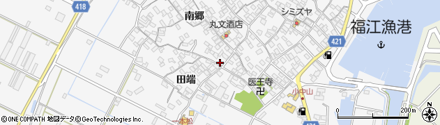 愛知県田原市小中山町南郷68周辺の地図