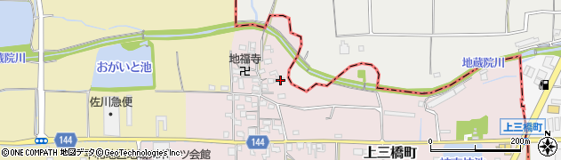 奈良県大和郡山市上三橋町289周辺の地図