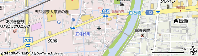 岡山県岡山市北区久米342周辺の地図
