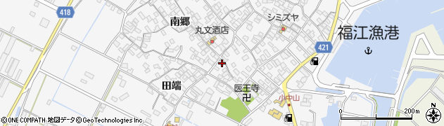 愛知県田原市小中山町南郷55周辺の地図
