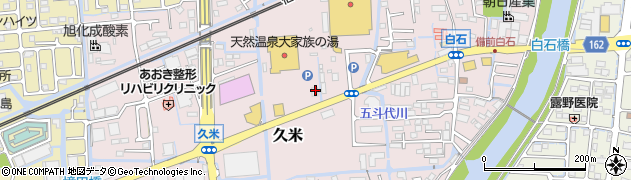 岡山県岡山市北区久米228周辺の地図