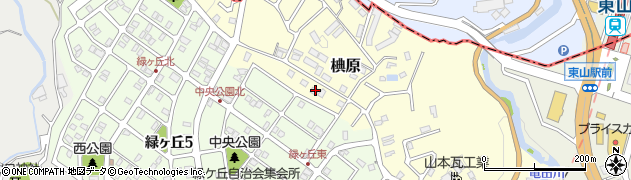 奈良県生駒郡平群町椣原741周辺の地図