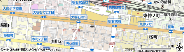 フミ美容室　明石店周辺の地図