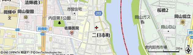 岡山県岡山市北区二日市町152周辺の地図