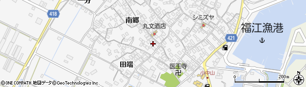 愛知県田原市小中山町南郷67周辺の地図