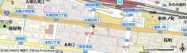 賃貸館　明石店周辺の地図