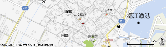 愛知県田原市小中山町南郷65周辺の地図