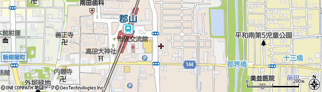 Ａ大和郡山市・水回り緊急隊３６５ｘ２４　奈良ＪＲ郡山駅前センター周辺の地図