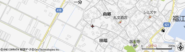 愛知県田原市小中山町南郷129周辺の地図