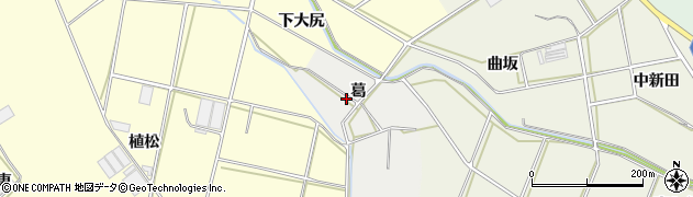 愛知県田原市南神戸町（葛）周辺の地図