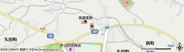 奈良県大和郡山市矢田町4563-1周辺の地図