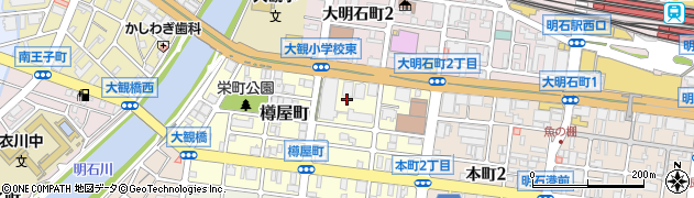 兵庫県明石市樽屋町8周辺の地図