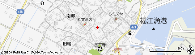 愛知県田原市小中山町南郷19周辺の地図