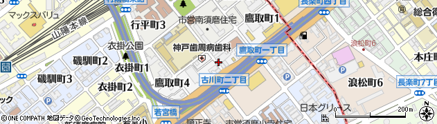 兵庫県神戸市須磨区鷹取町周辺の地図