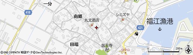 愛知県田原市小中山町南郷64周辺の地図