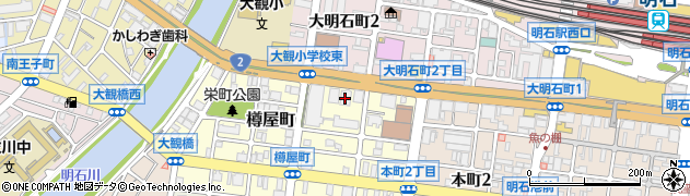 大同生命保険株式会社　明石第一営業所・明石第二営業所周辺の地図
