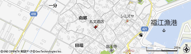 愛知県田原市小中山町南郷73周辺の地図