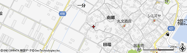 愛知県田原市小中山町南郷130周辺の地図