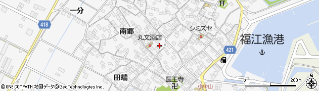 愛知県田原市小中山町南郷61周辺の地図