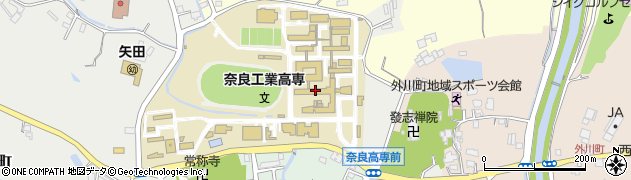 奈良工業高等専門学校　庶務課周辺の地図