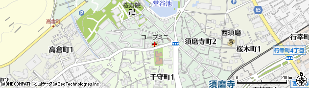 コープミニ須磨寺周辺の地図