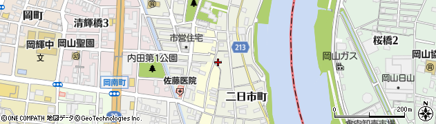 岡山県岡山市北区二日市町296周辺の地図