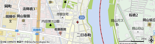 岡山県岡山市北区二日市町282周辺の地図