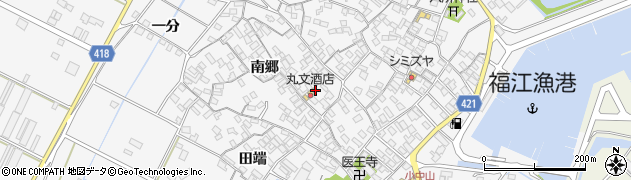 愛知県田原市小中山町南郷62周辺の地図