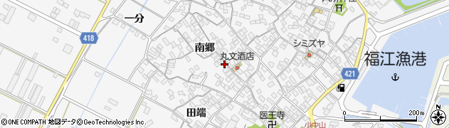 愛知県田原市小中山町南郷84周辺の地図