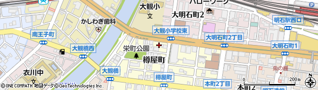 兵庫県明石市樽屋町9周辺の地図